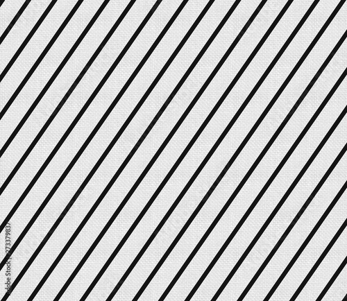 Diagonal black lines on white, fabric cloth pattern