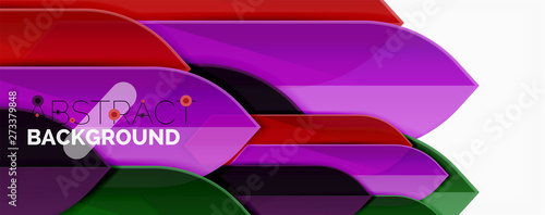 Abstract color lines dynamic background, modern material design style