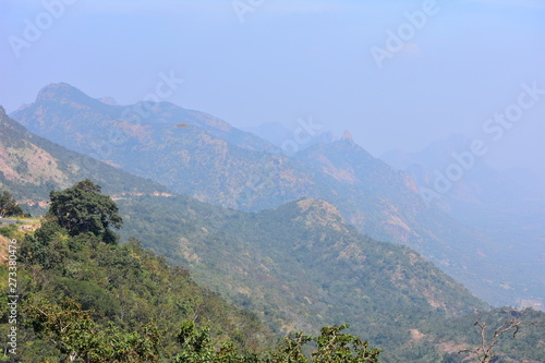 Western Ghats View from Meghamalai Hills in Tamil Nadu