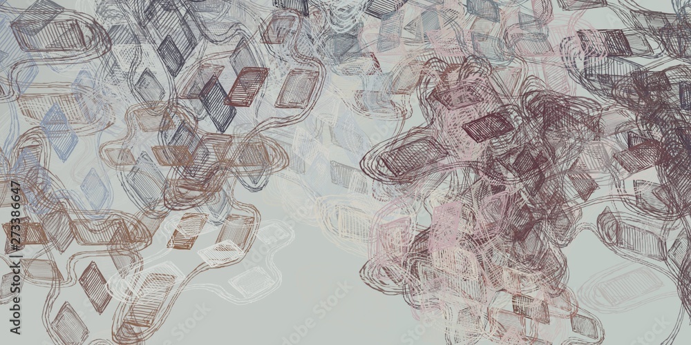 Obraz premium Artistic sketch backdrop material. Abstract geometric pattern. Chaos and random. Modern art drawing painting. 2d illustration. Digital texture wallpaper. 