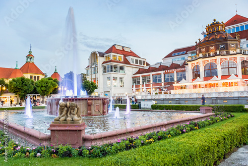 Square and promenade architcture landmark in Sopot photo