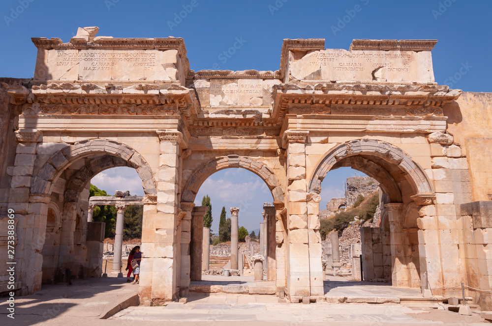 Ancient city of Ephesus, Turkey, Celsus Library in Ephesus,