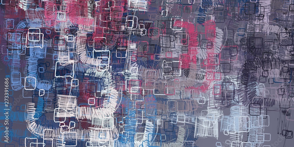 Obraz premium Modern abstract artwork. 2d illustration.