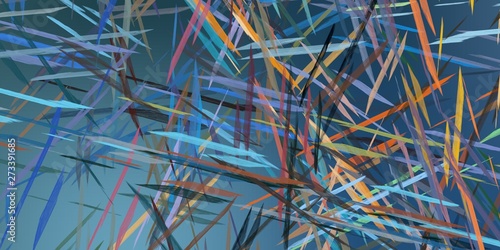 Modern abstract artwork. 2d illustration.