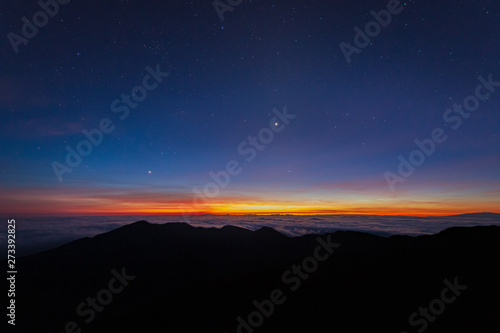 Sunrise at Haleakala Crater, Maui, Hawaii, USA