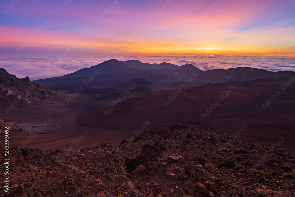 Sunrise at Haleakala Crater, Maui, Hawaii, USA