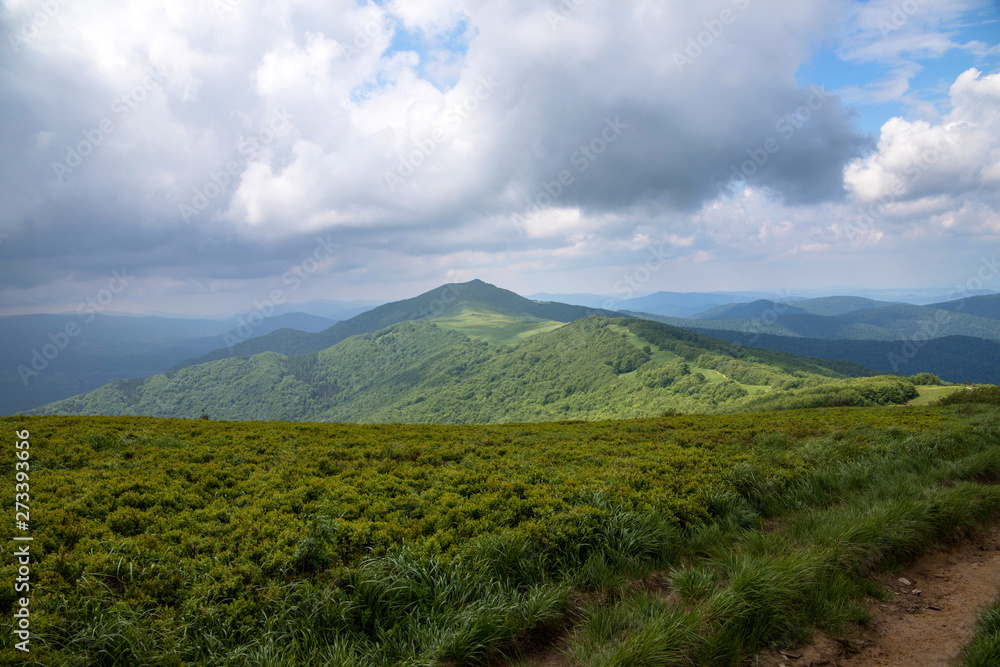 Bieszczadu Mountains in Poland