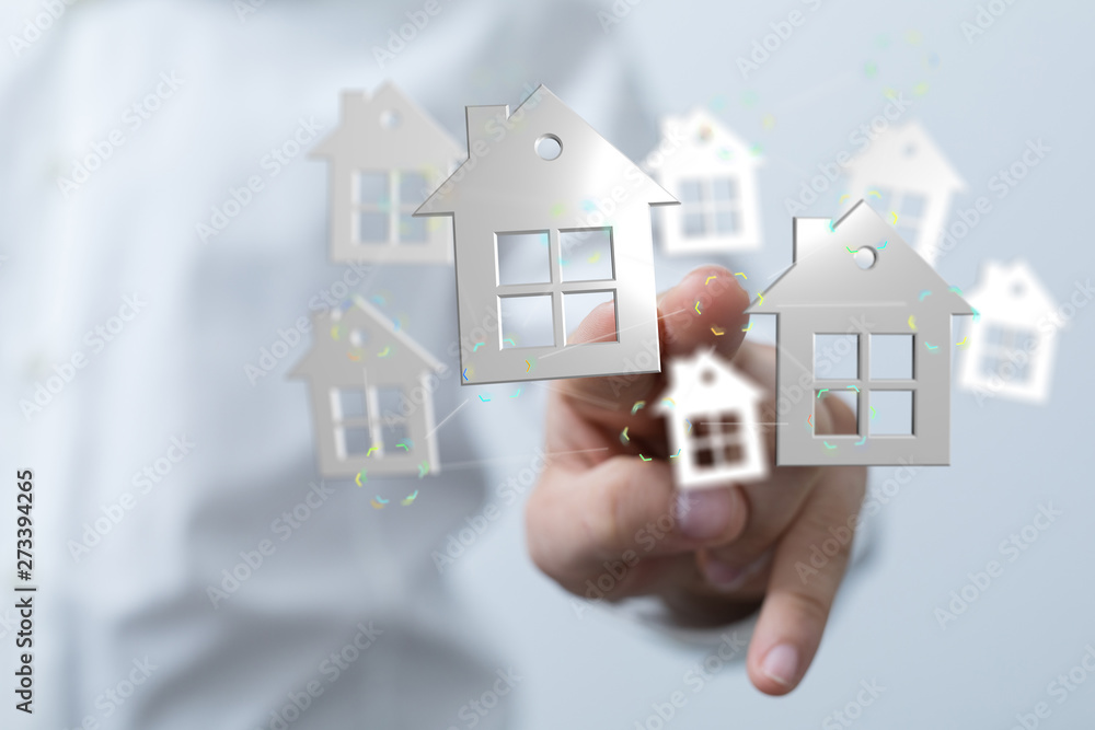 Model of the house and digital iot Model of the house and digital iot