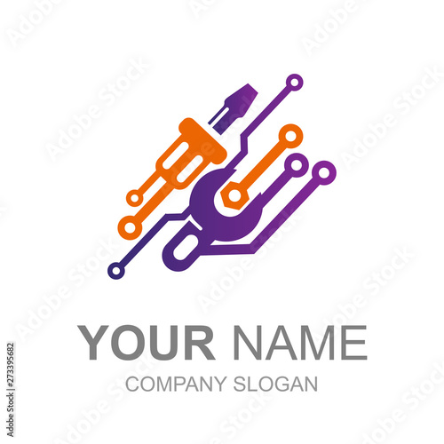 workshop logo with expert handling, logo ready to use
