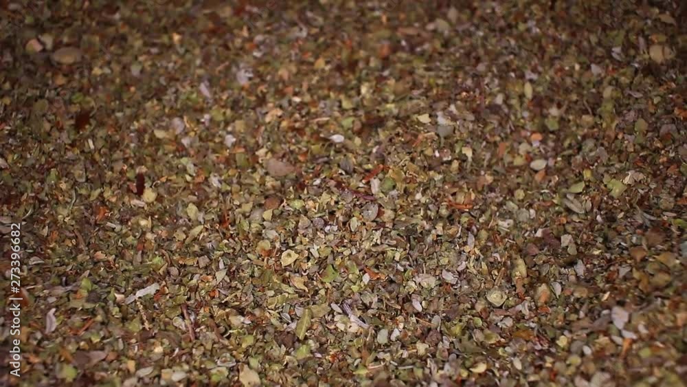 Healthy green tea grains texture closeup Healthy green tea grains texture closeup