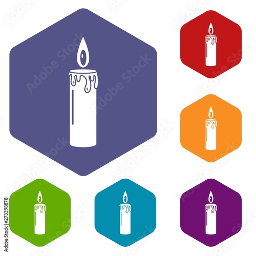 Candle icon. Simple illustration of candle vector icon for web