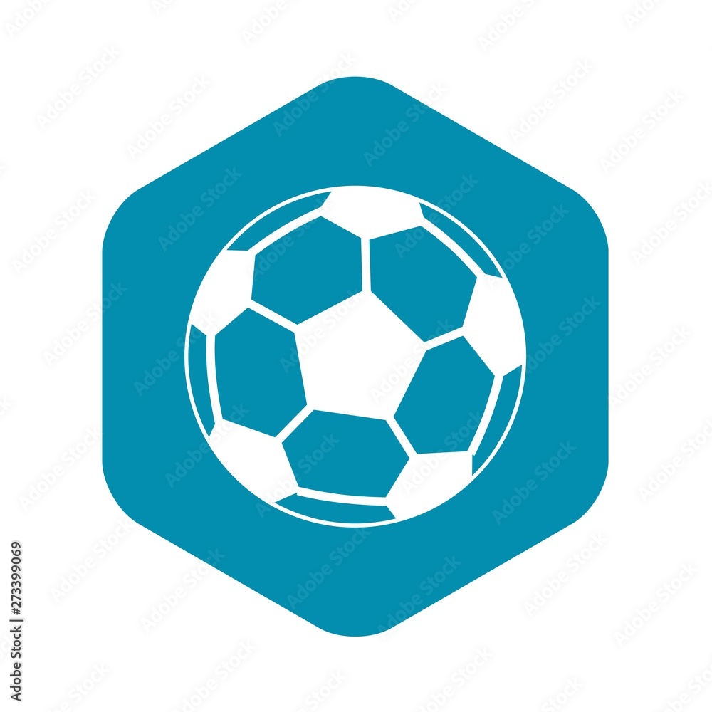 Soccer ball icon in simple style on a white background vector illustration Soccer ball icon in simple style on a white background vector illustration