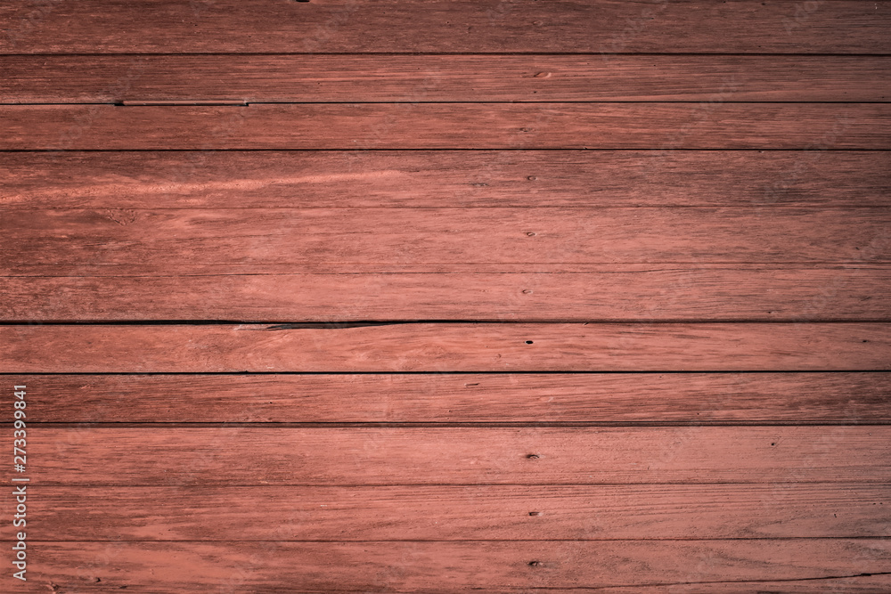 Fototapeta premium Dark brown wooden texture, old wood planks.