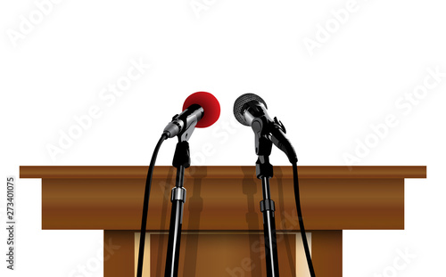 microphone on the lectern  photo