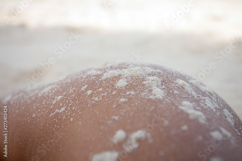 Photos Butt cheeks of Pretty Girl on beach
