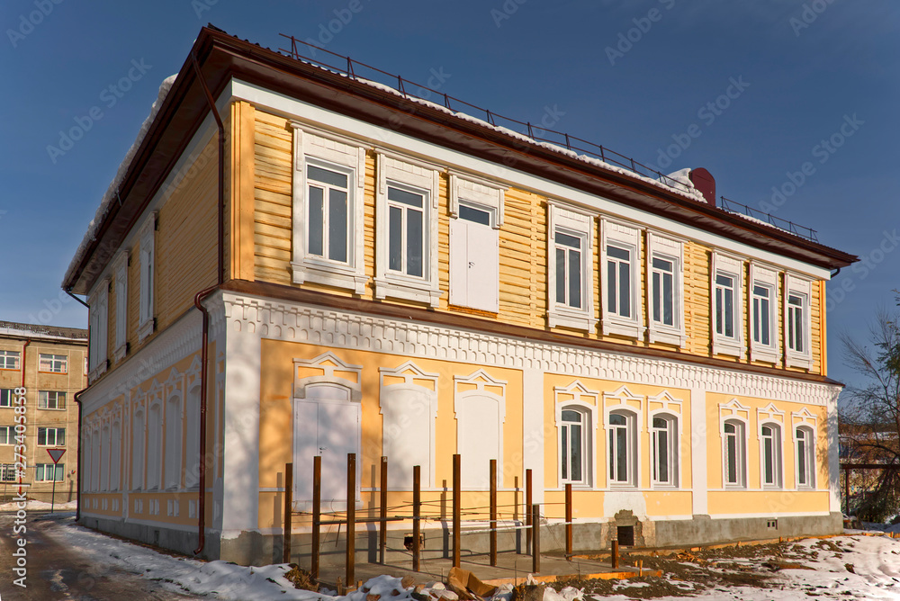 Old manor house of the late 19th - early 20th century, Gorno-Altaisk, Siberia, Russia