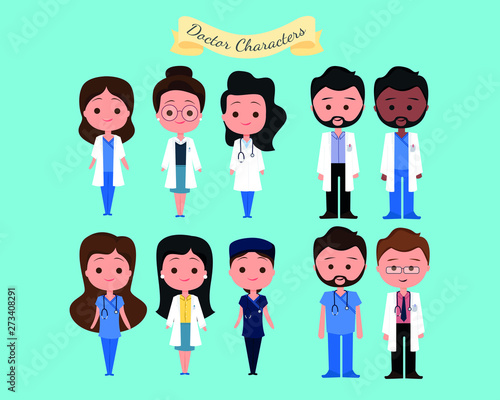 Set of Doctor Characters. Avatar or People
