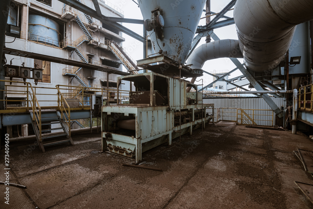 Industrial buildings in an abandoned factory Industrial buildings in an abandoned factory
