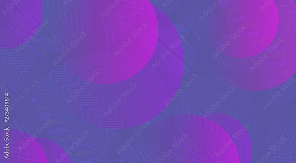 Blue abstract design with purple circles and striped oval shapes Blue abstract design with purple circles and striped oval shapes