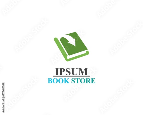 Book Store logo illustration template vector
