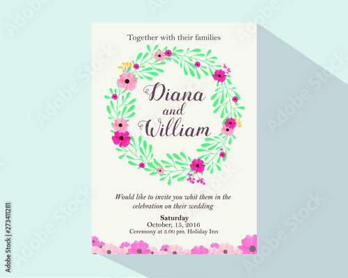 Wedding invitation card 