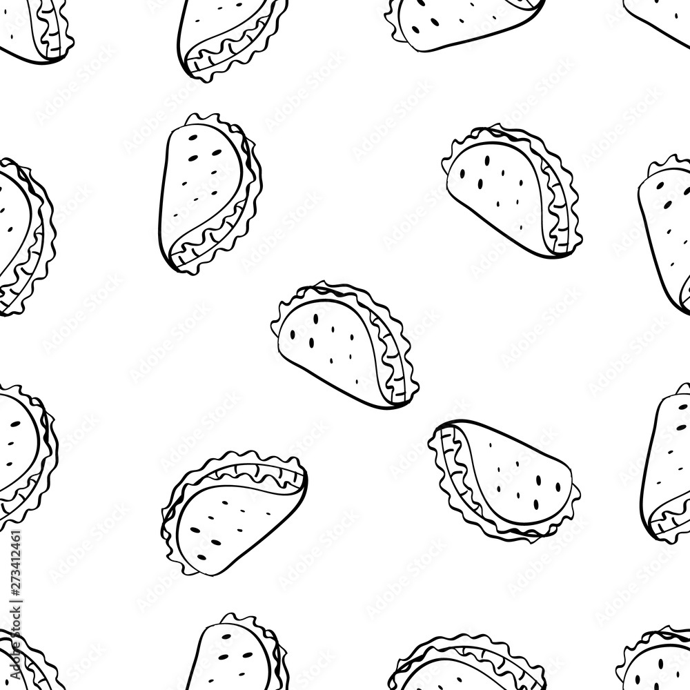 Doodle Vector Food Seamlesss Pattern Doodle Vector Food Seamlesss Pattern