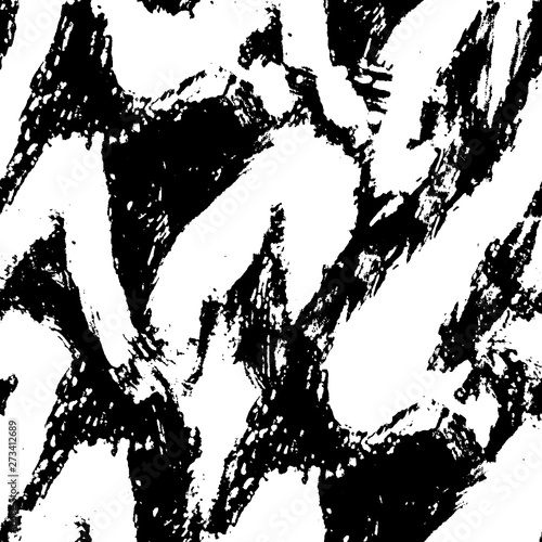 Black and white grunge texture. Monochrome gloomy background. The dirty spot is abstract. Spilled ink. Chaotic futuristic surface.