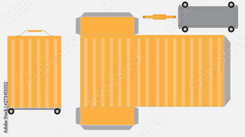 Paper Model of Travel bag