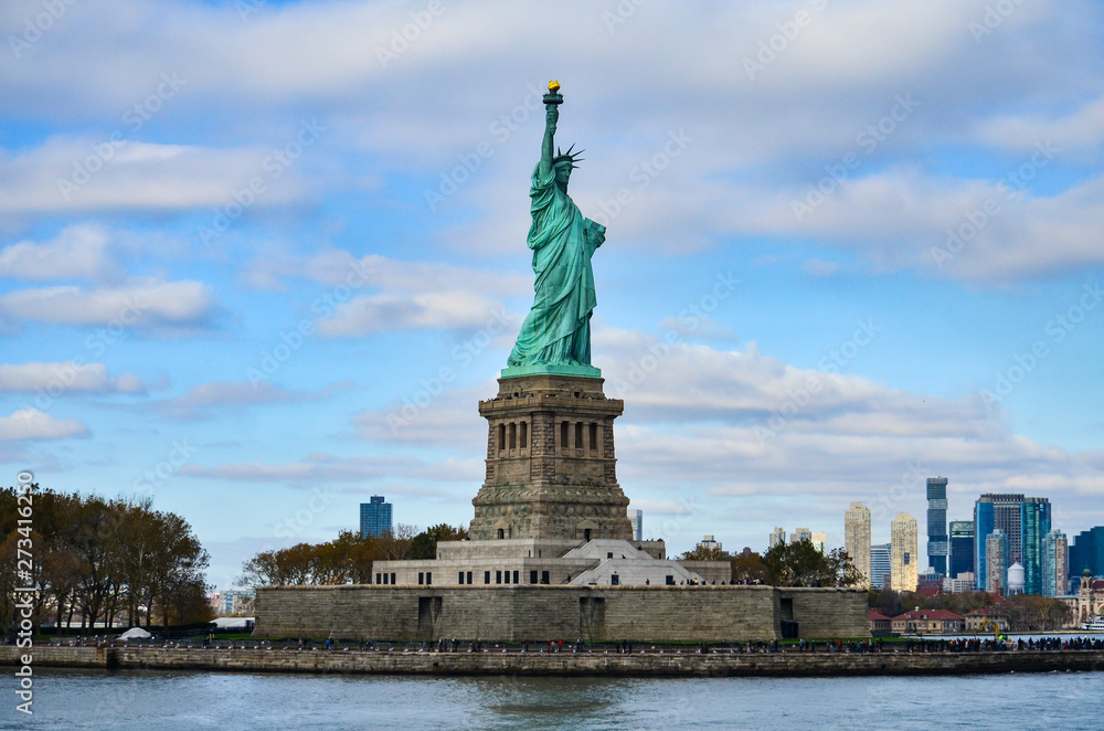The Statue of Liberty in New York city, USA.