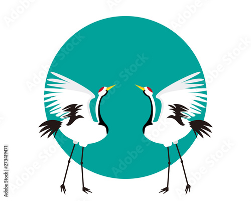 鶴 日本鶴 鳥 年賀状 年賀状素材 Stock Vector Adobe Stock 鶴 日本鶴 鳥 年賀状 年賀状素材 Stock Vector Adobe Stock
