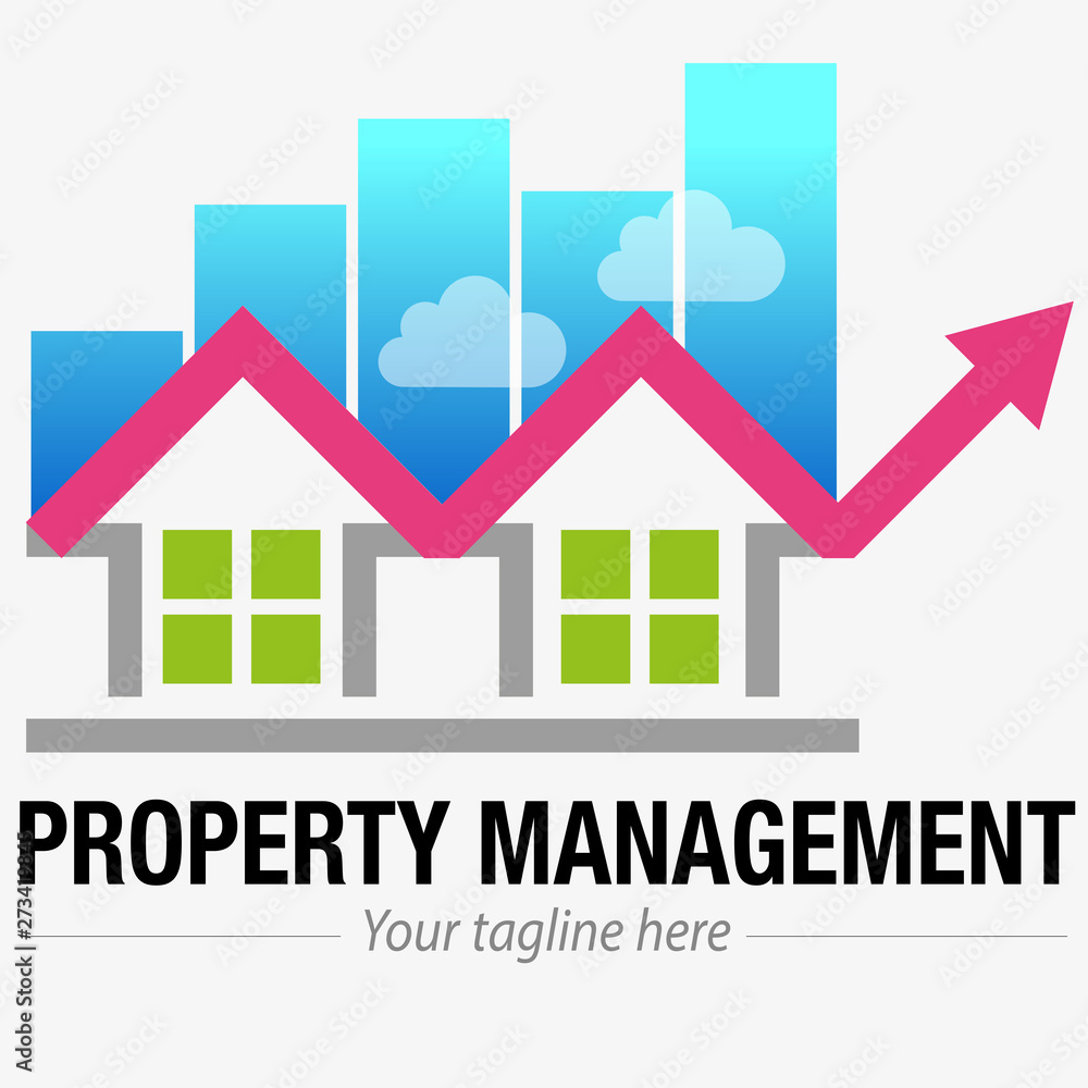 Vector abstract, Property management symbol or logo