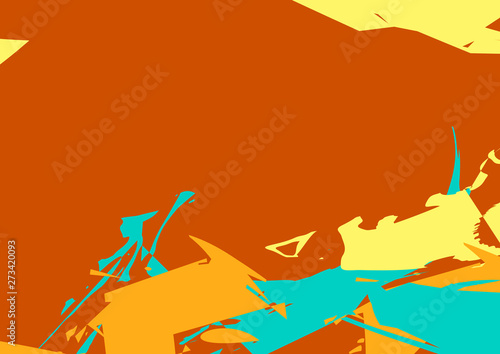 Modern art. Colorful backgorund. Color geometric strokes.