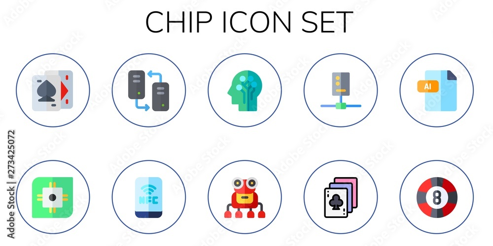 chip icon set chip icon set
