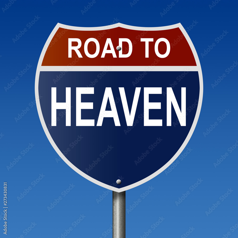 Road to Heaven Highway Sign