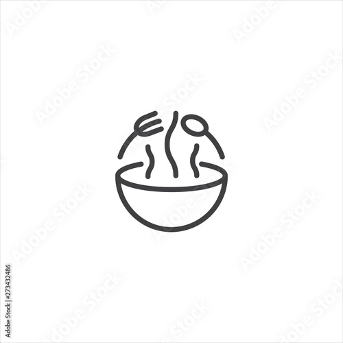 Food. Vector logo icon template