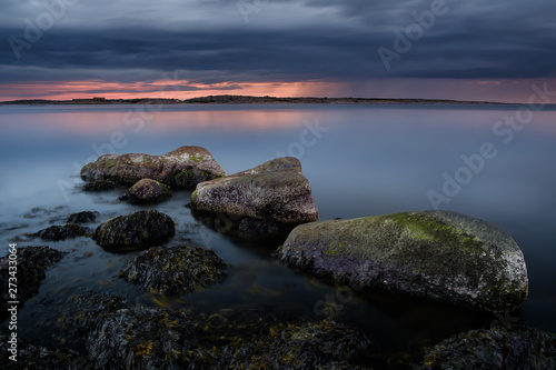 Sunset long exposure at Spjærøy Norway