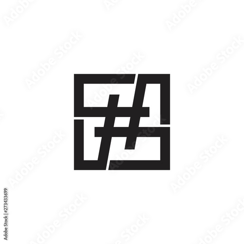 Hashtag. Vector logo icon template