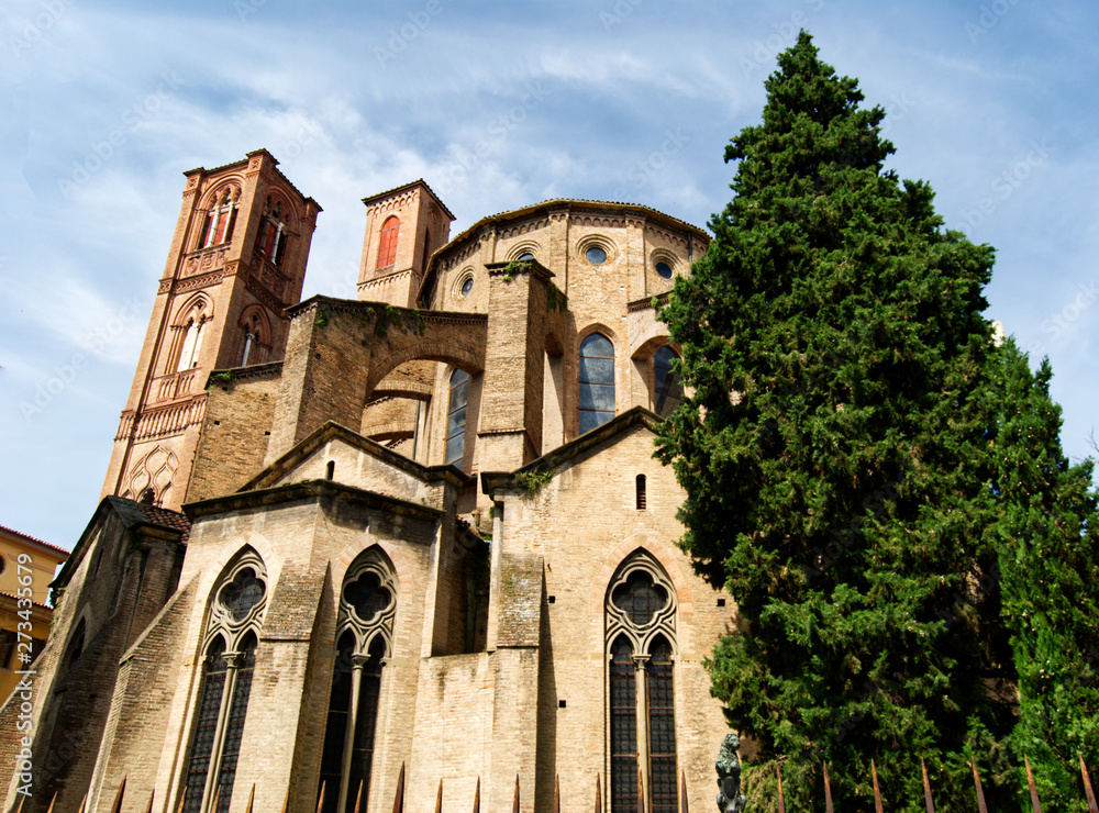Back of the church of San Francesco, Bologna, Italy