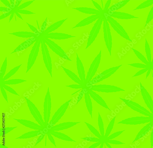 Marijuana print.Cannabis pattern illustration vector.