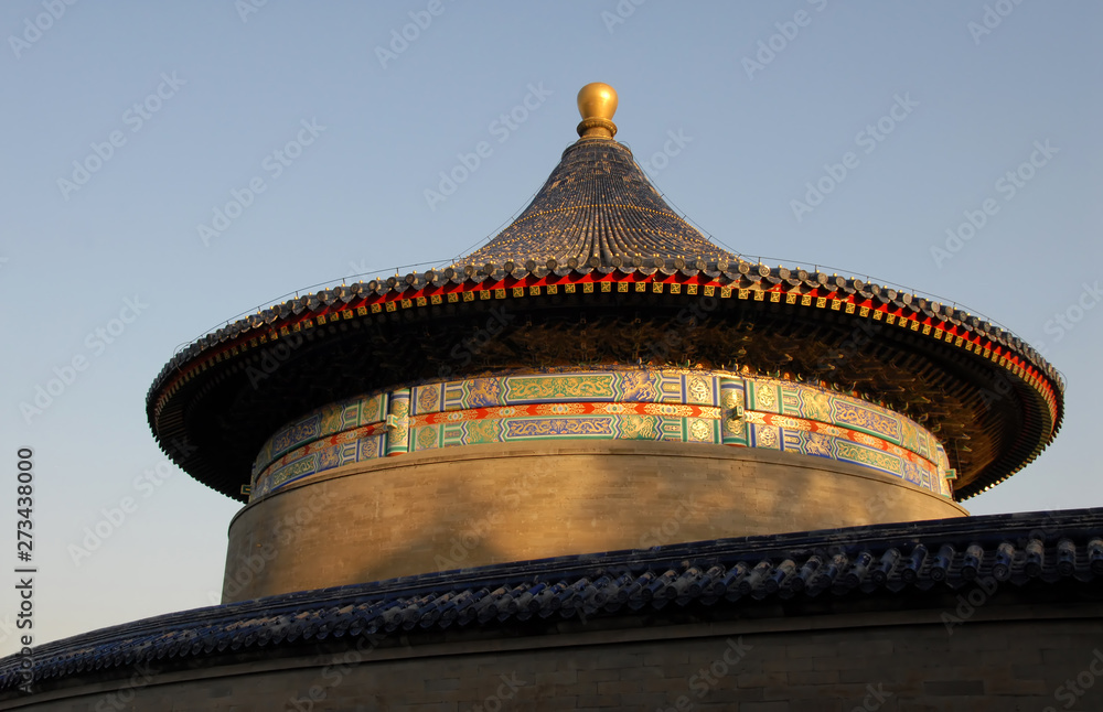 Temple of Heaven in Beijing, China (Tian Tan in Beijing China). Tiantan literally means Altar of Heaven. This is a smaller temple in the grounds of the Temple of Heaven, a major Beijing tourist sight.