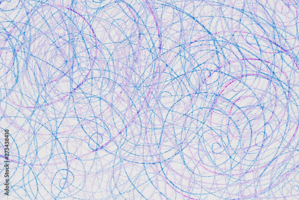 Obraz premium multicolored crayon doodles on paper background