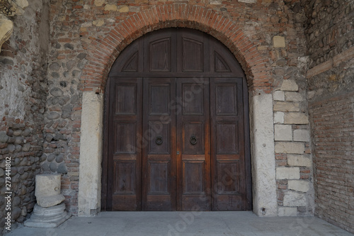 Door of a medieval abbey © paola