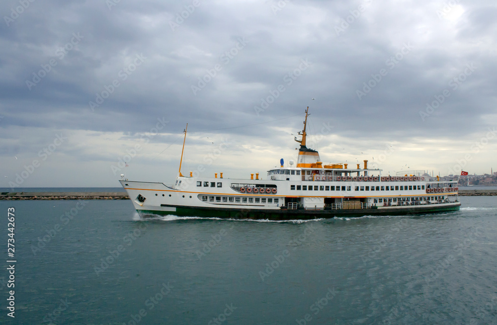 Urban maritime transportation in Bosphorus Istanbul Turkey