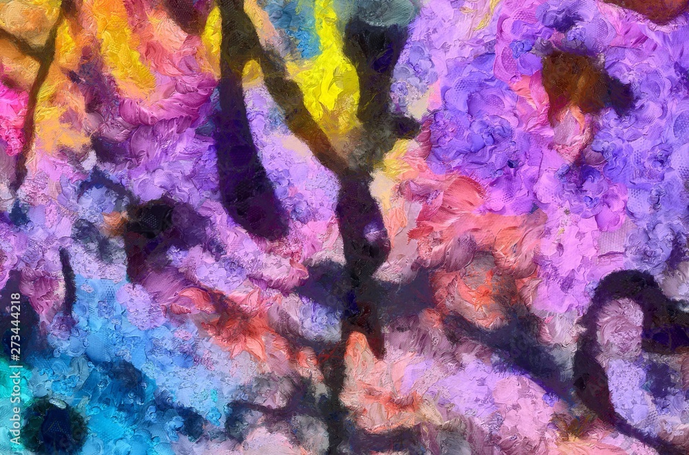 Naklejka premium Abstract oil painting texture background.