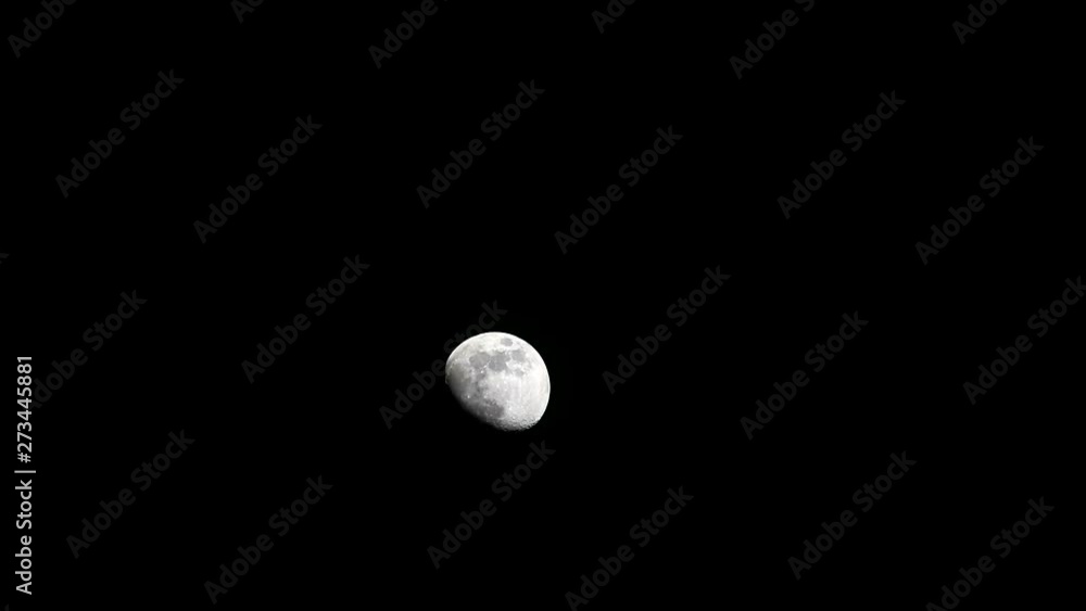 moon move on dark night sky and soft cloud passing2 moon move on dark night sky and soft cloud passing2