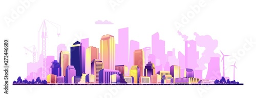 Abstract city banner