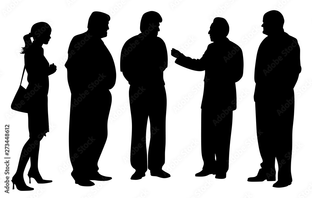 Group of business people at a meeting talking. Four businessmen and one businesswoman talking about new project plan. Group of business people at a meeting talking. Four businessmen and one businesswoman talking about new project plan.