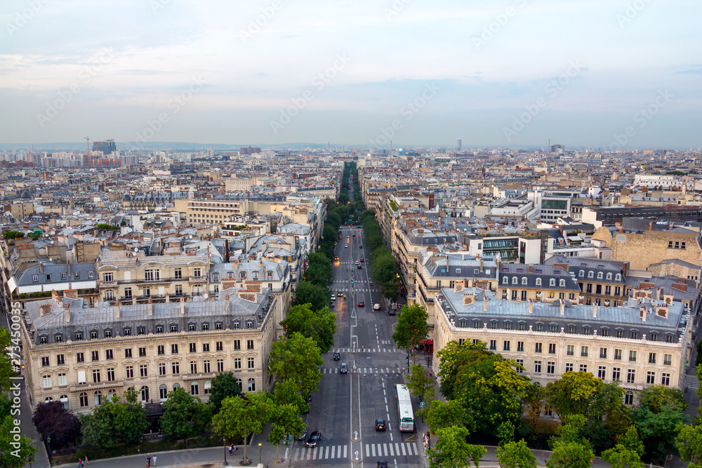 Fototapeta premium Panoramic view of Paris