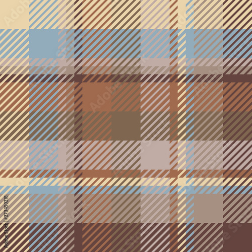 Plaid or tartan vector is background or texture in many color
