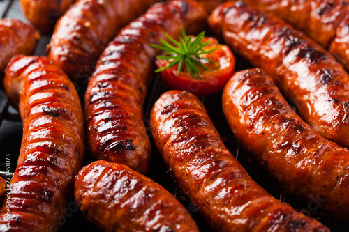 Grilled sausages